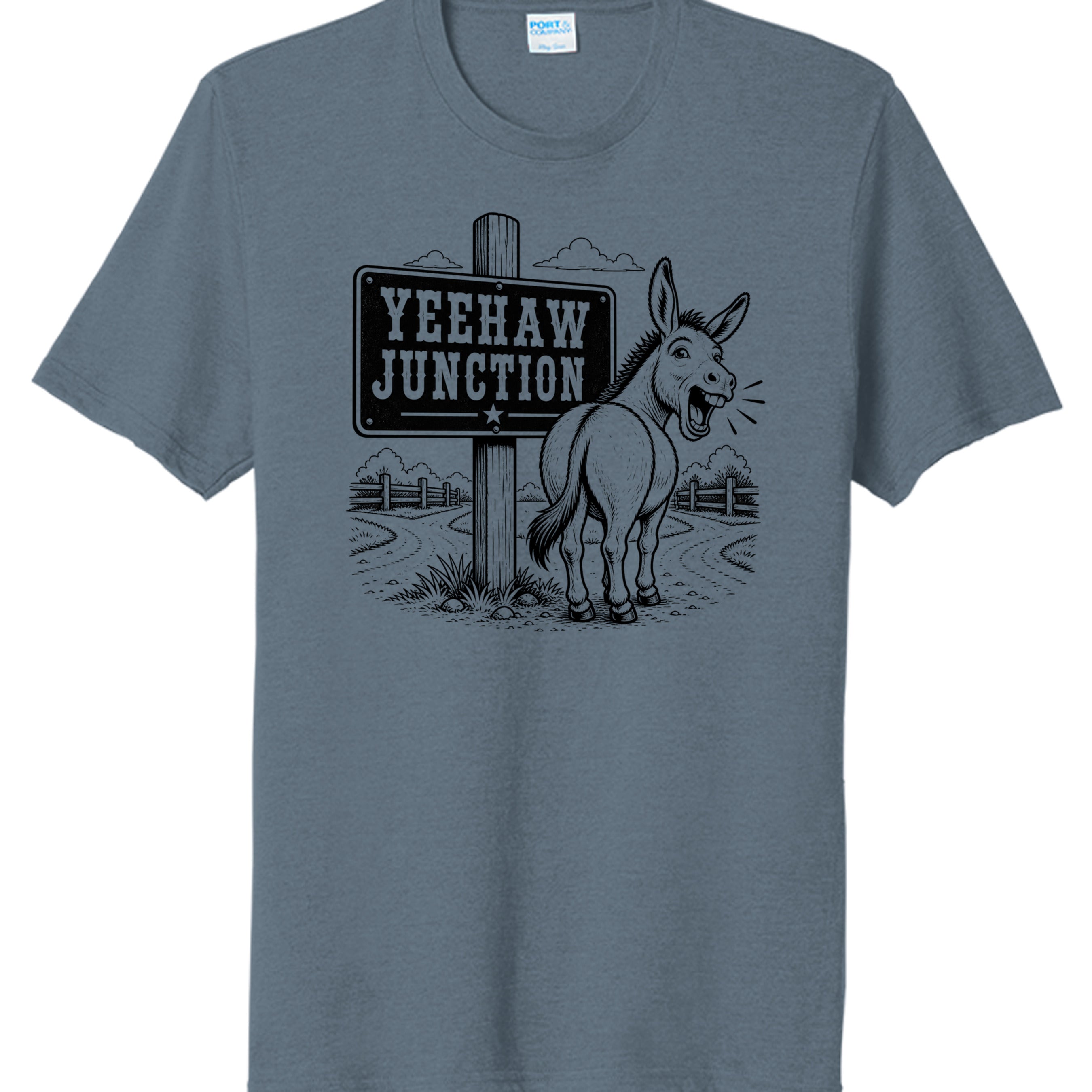 Steel Blue Heather - PC330 - FRONT
