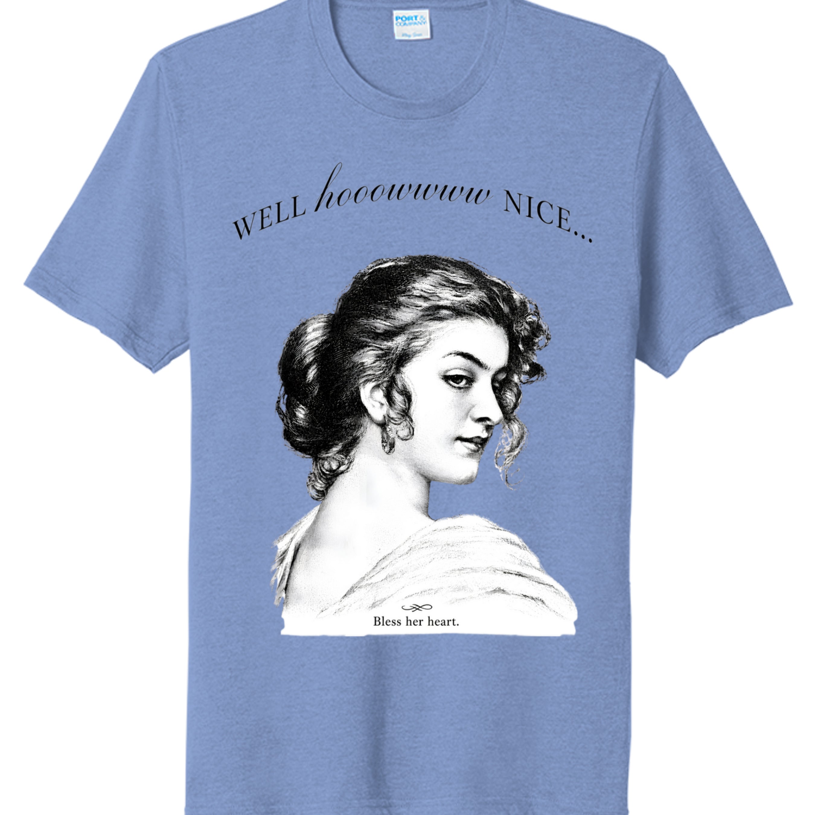 Carolina Blue Heather - PC330 - FRONT